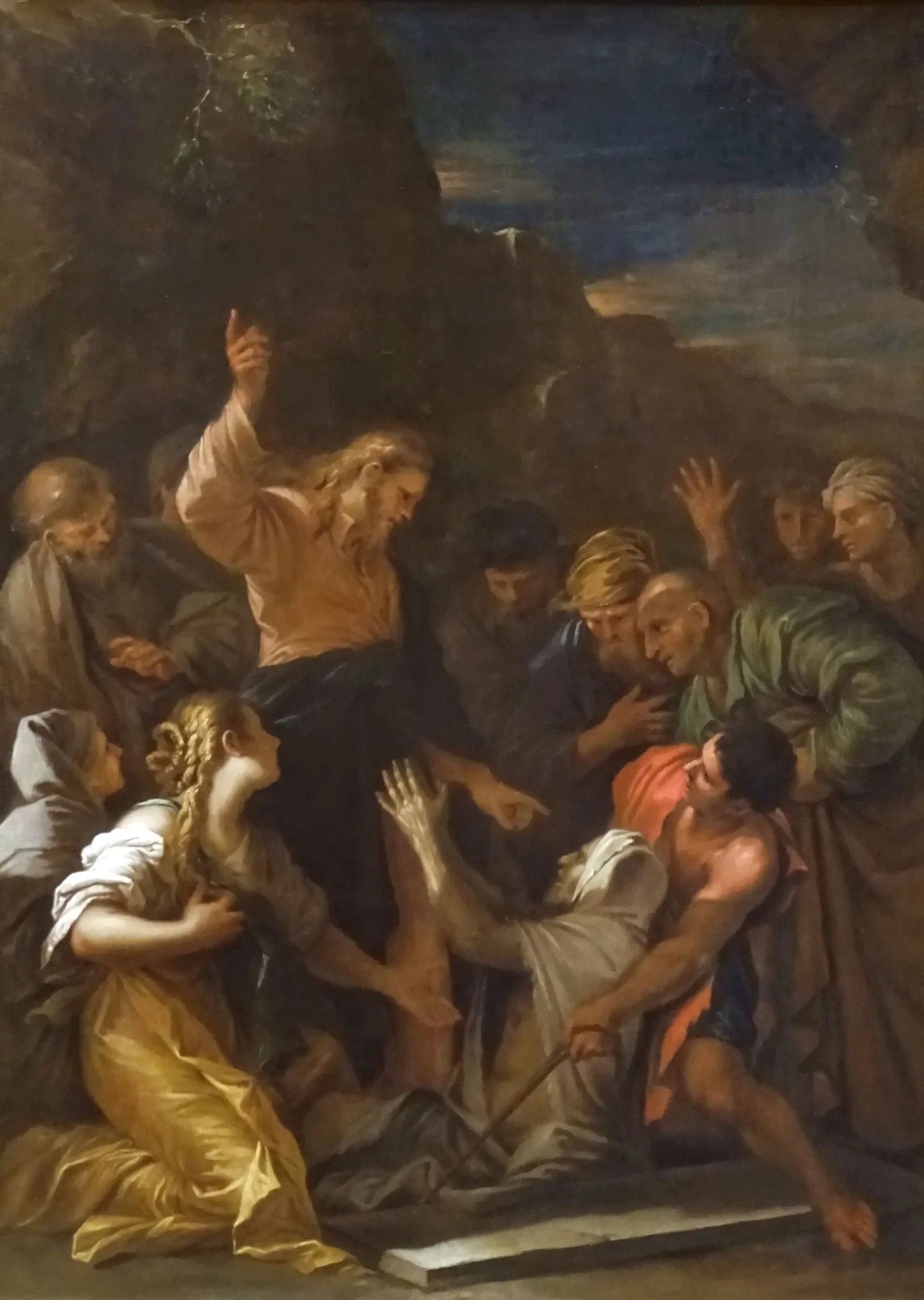 La résurrection de Lazare - Salvator Rosa image 1 reproduction artisanale de tableau