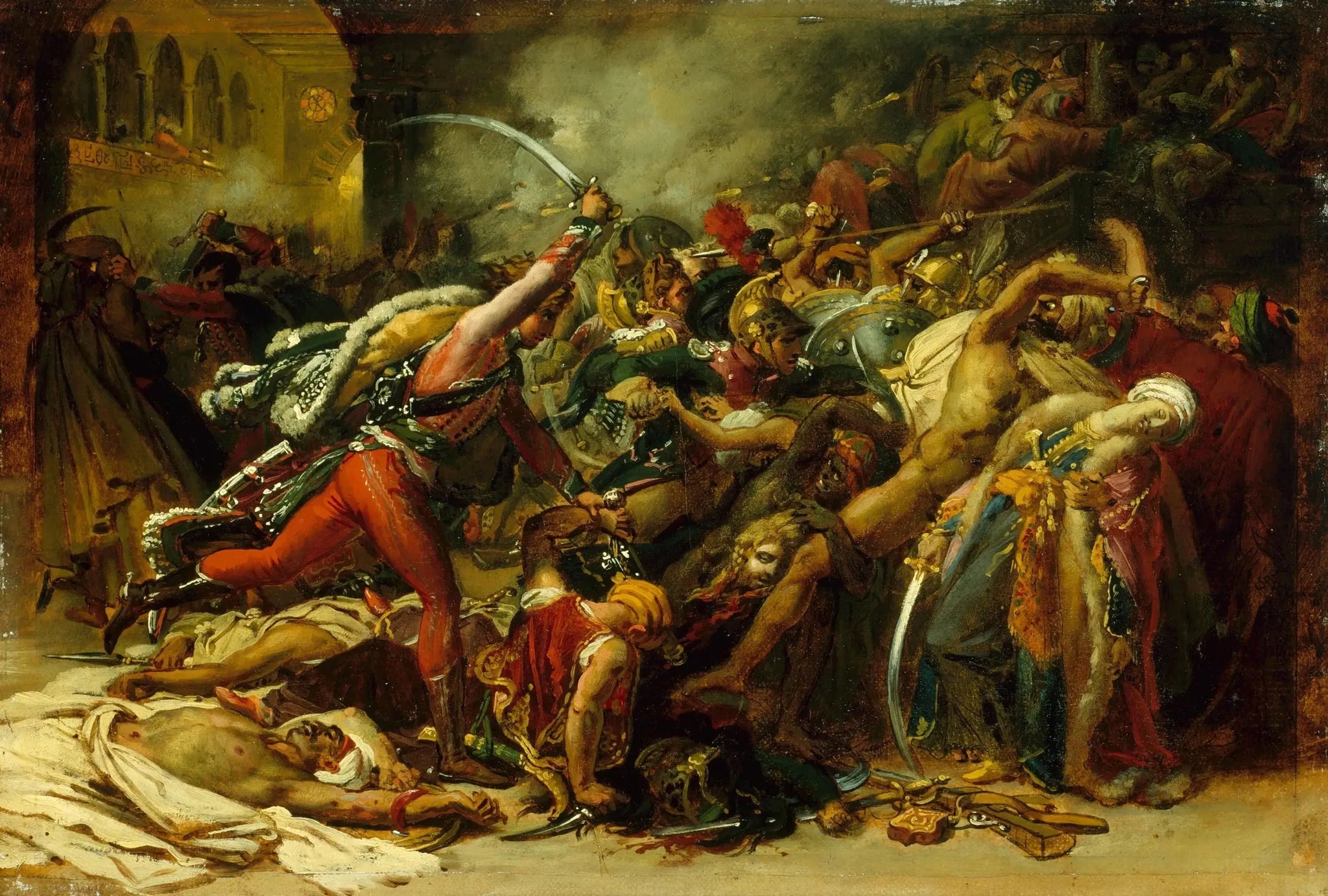 La révolte du Caire - Anne-Louis Girodet image 1 copie de tableau peinte à la main