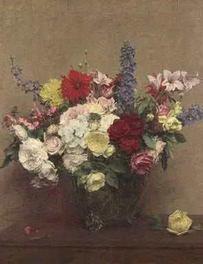 Den rosa rigdom i juni - Henri Fantin-Latour