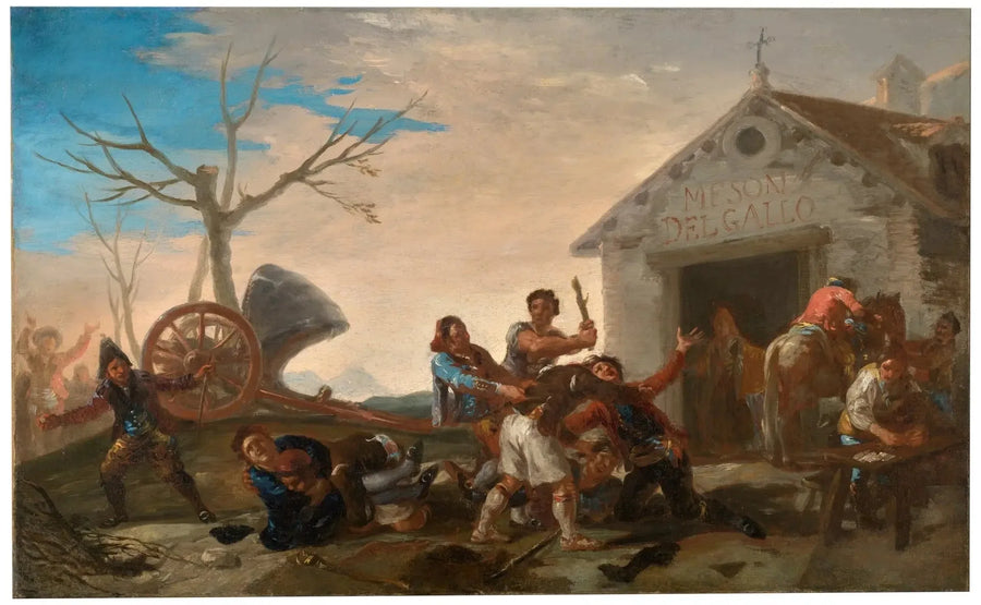 Slaget i Mesón del Gallo - Francisco de Goya