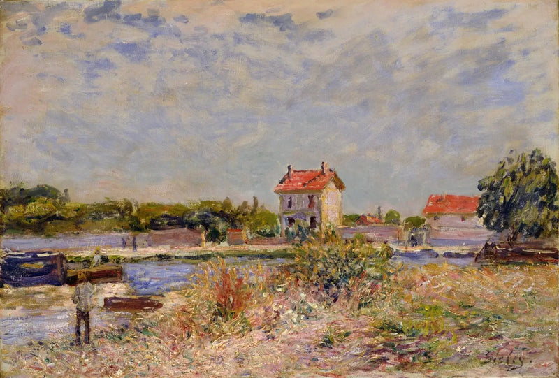 Floden Loing ved Saint-Mammes - Alfred Sisley