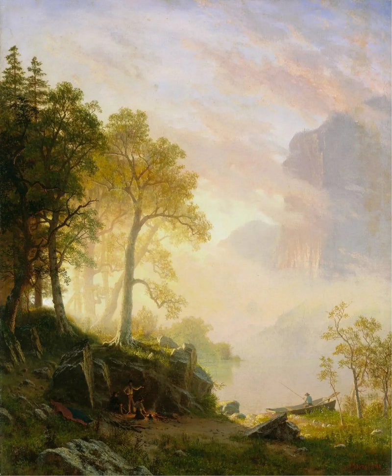 Merced-floden i Yosemite - Albert Bierstadt
