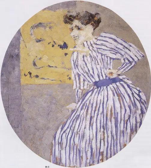 Den stribede kjole - Édouard Vuillard