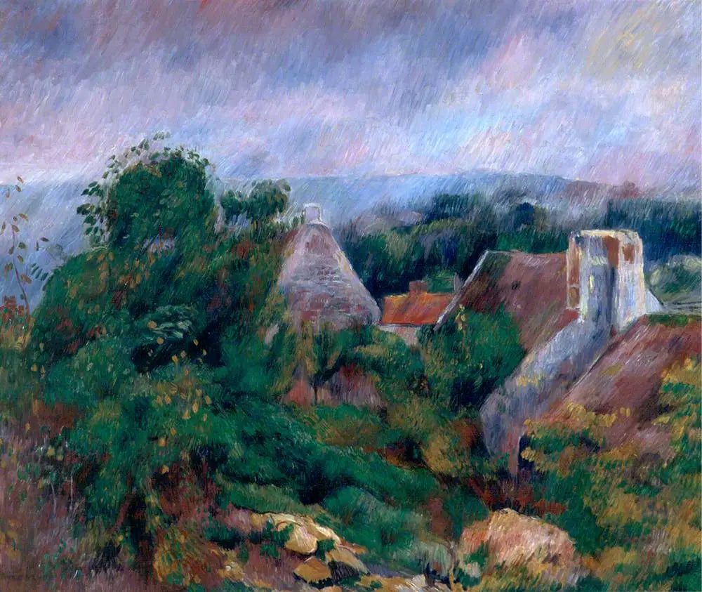 La Roche-Guyon - Pierre-Auguste Renoir image 1 reproduction artisanale de tableau