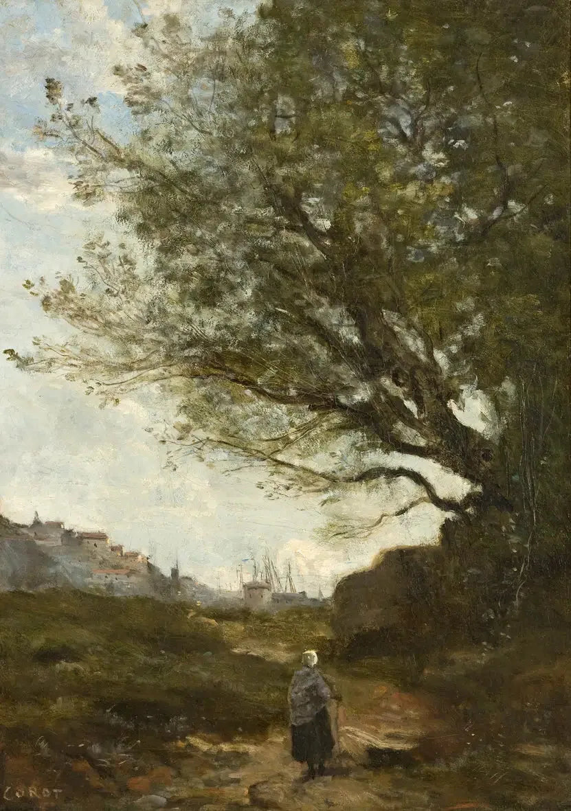 Jean-Baptiste Camille Corot - Reproduktion af oliebillede