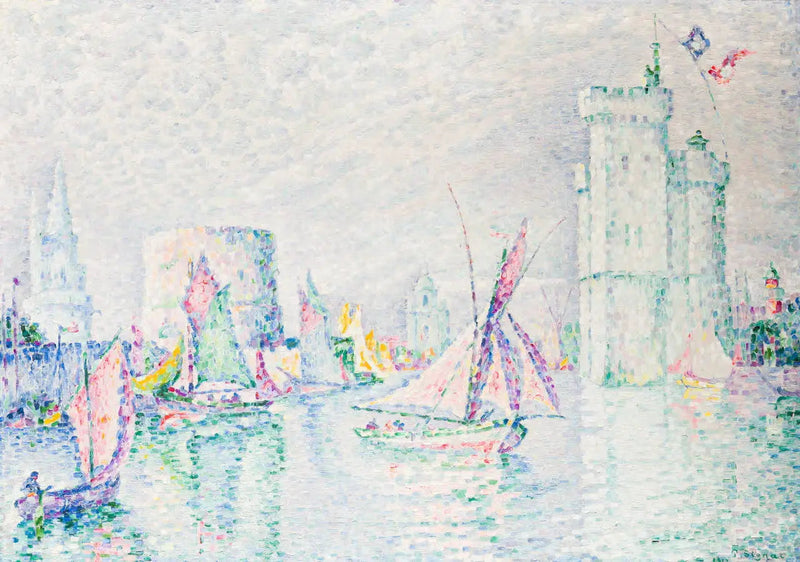 La Rochelle, havnens udgang - Paul Signac