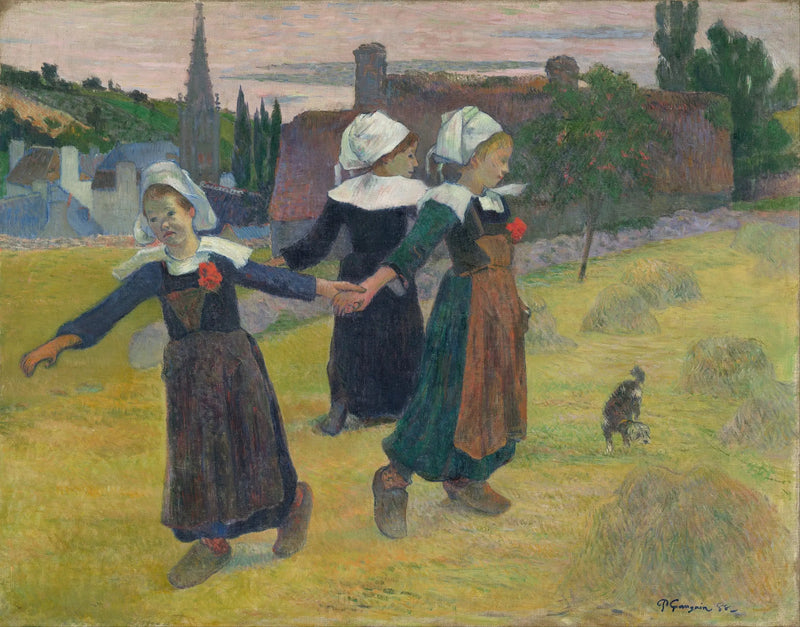 De små bretonske pigers dans - Paul Gauguin