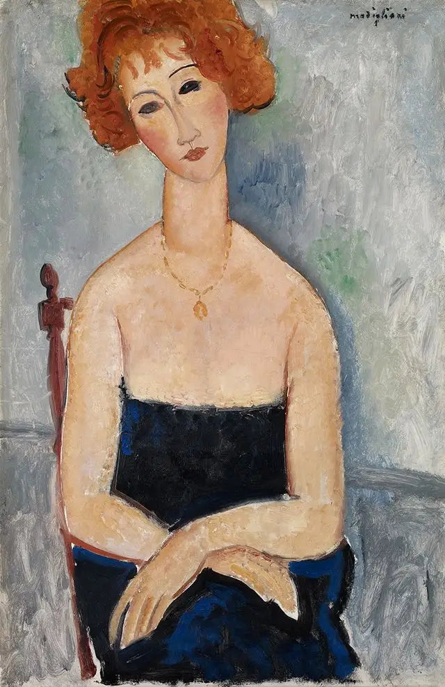 La Rousse au Pendentif - Amedeo Modigliani