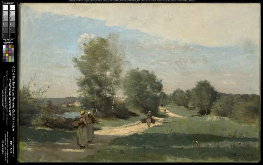 Vejen ved vandkanten - Jean-Baptiste Camille Corot