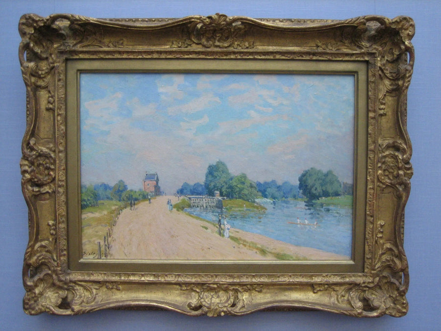 Hampton Court vejen til Molesey - Alfred Sisley