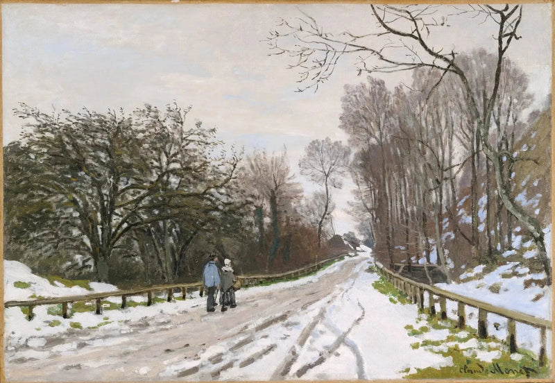 Saint-Siméon gårdvejen om vinteren W81 - Claude Monet
