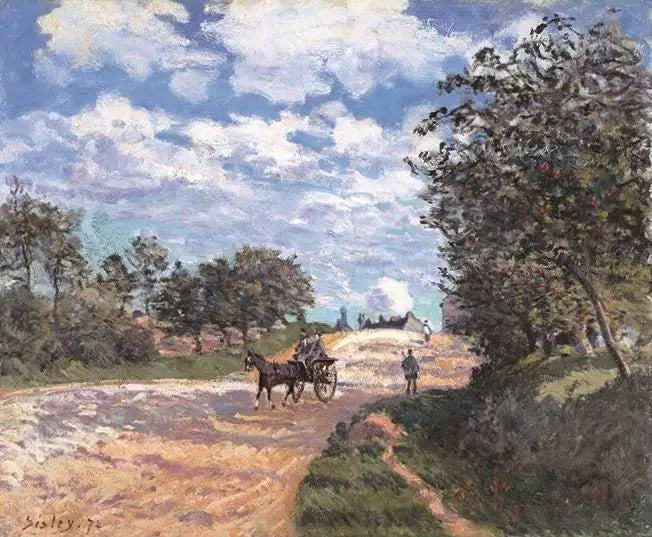 Vejen fra Mantes til Choisy-le-Roi - Alfred Sisley
