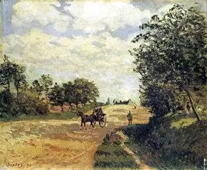 Vejen fra Mantes til Choisy-le-Roi - Alfred Sisley