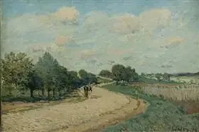 Vejen til Mantes - Alfred Sisley