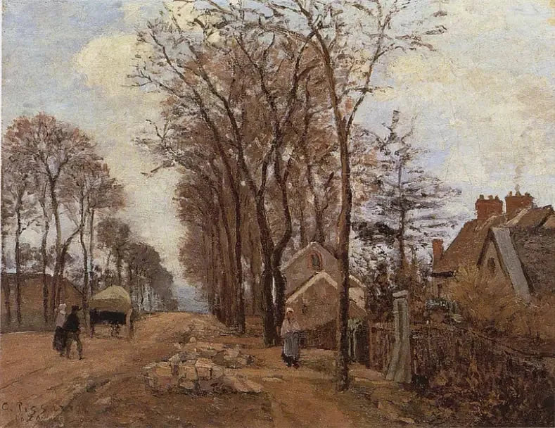 Vejen fra Saint-Germain til Louveciennes - Camille Pissarro