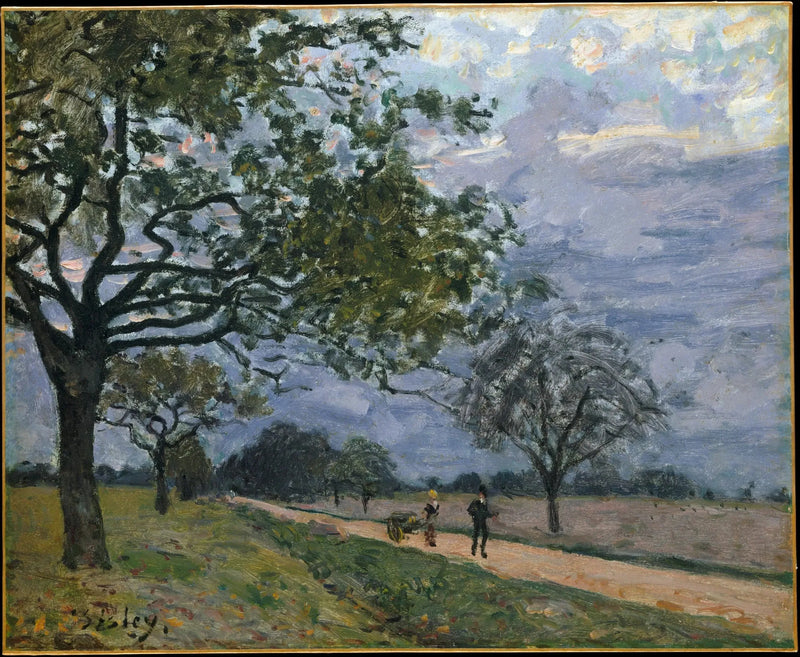 Vejen fra Versailles til Louveciennes - Alfred Sisley