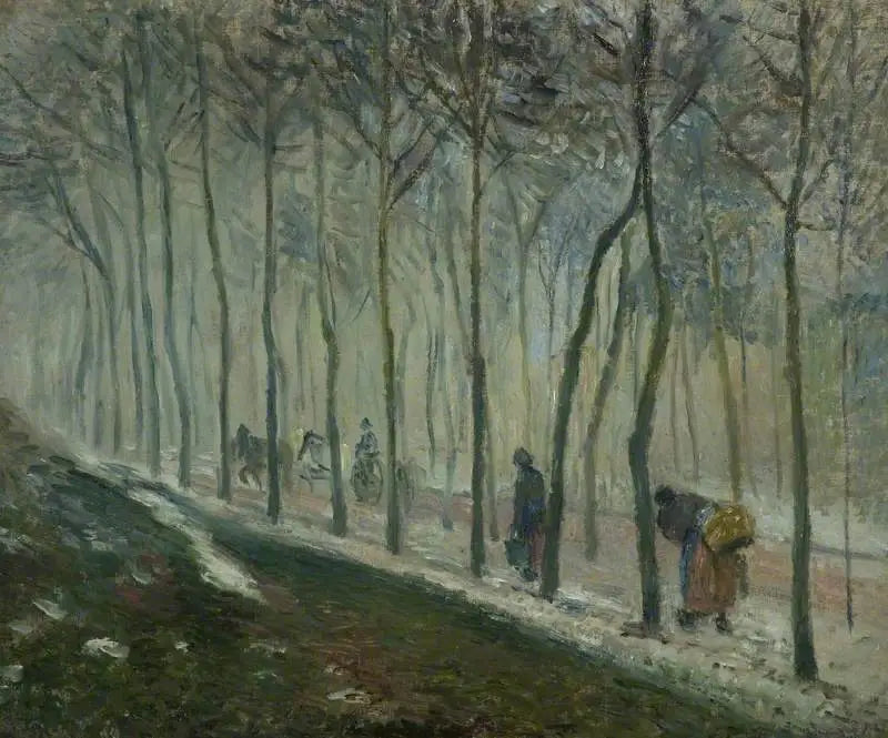 Vejen, sneeffekt - Camille Pissarro
