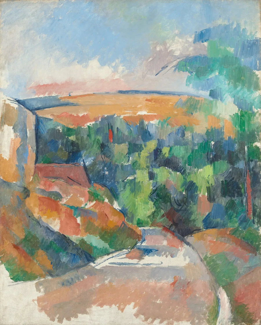 Den Svingende Vej; Forårsmorgen i Saint-Antonin - Paul Cézanne