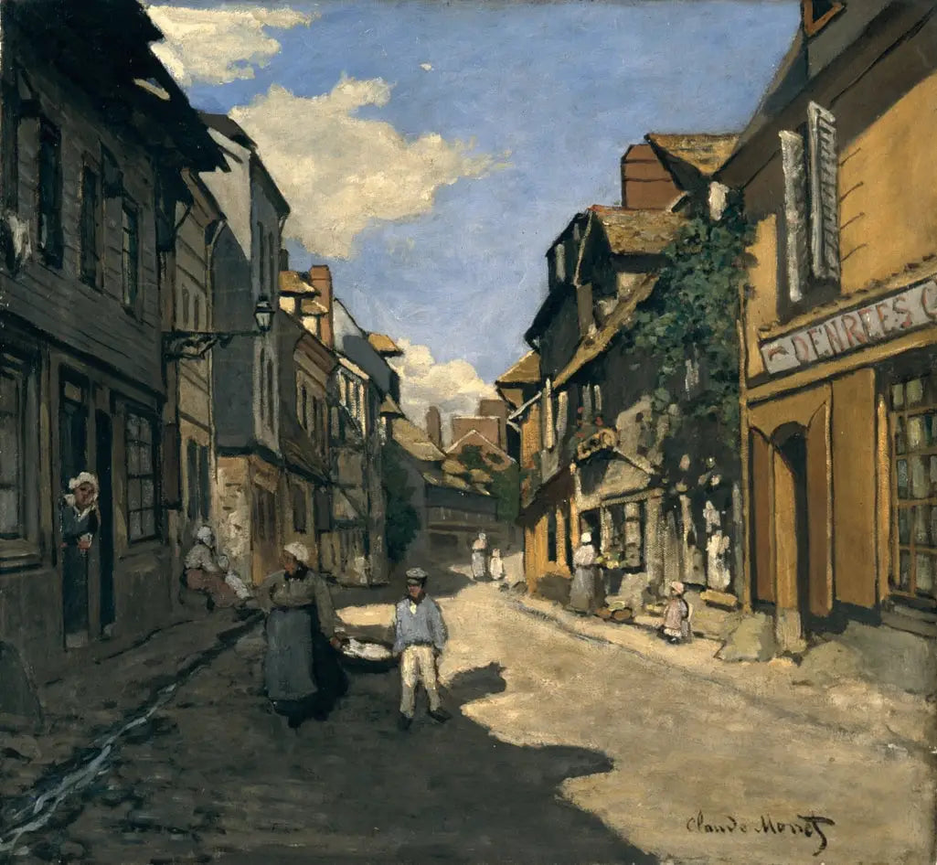 La rue de la Bavolle à Honfleur - Claude Monet image 1 tableau peint à l’huile sur toile