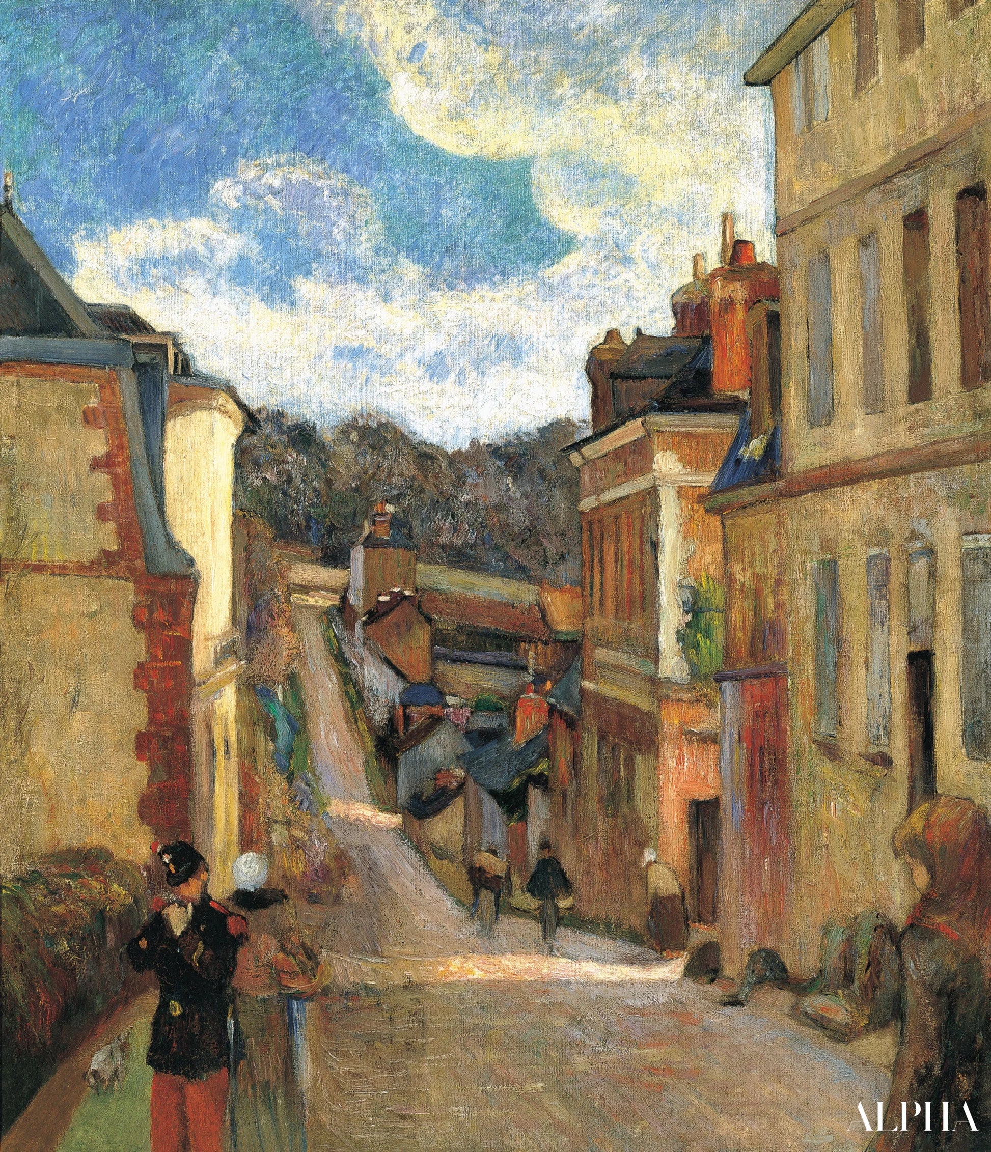La rue Jouvenet à Rouen - Paul Gauguin - Reproductions de tableaux et peintures haut de gamme