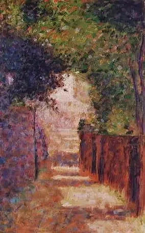 Gaden Saint-Vincent, Paris, om foråret - Georges Seurat