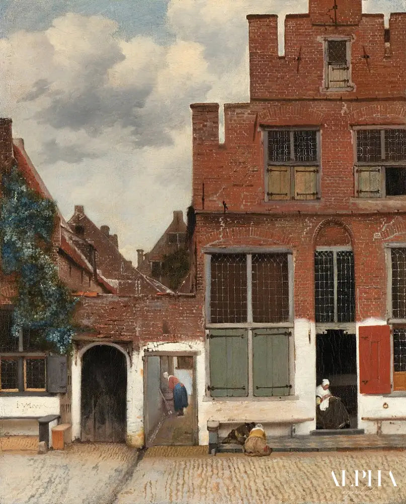 La Ruelle - Johannes Vermeer - Reproductions de tableaux et peintures haut de gamme