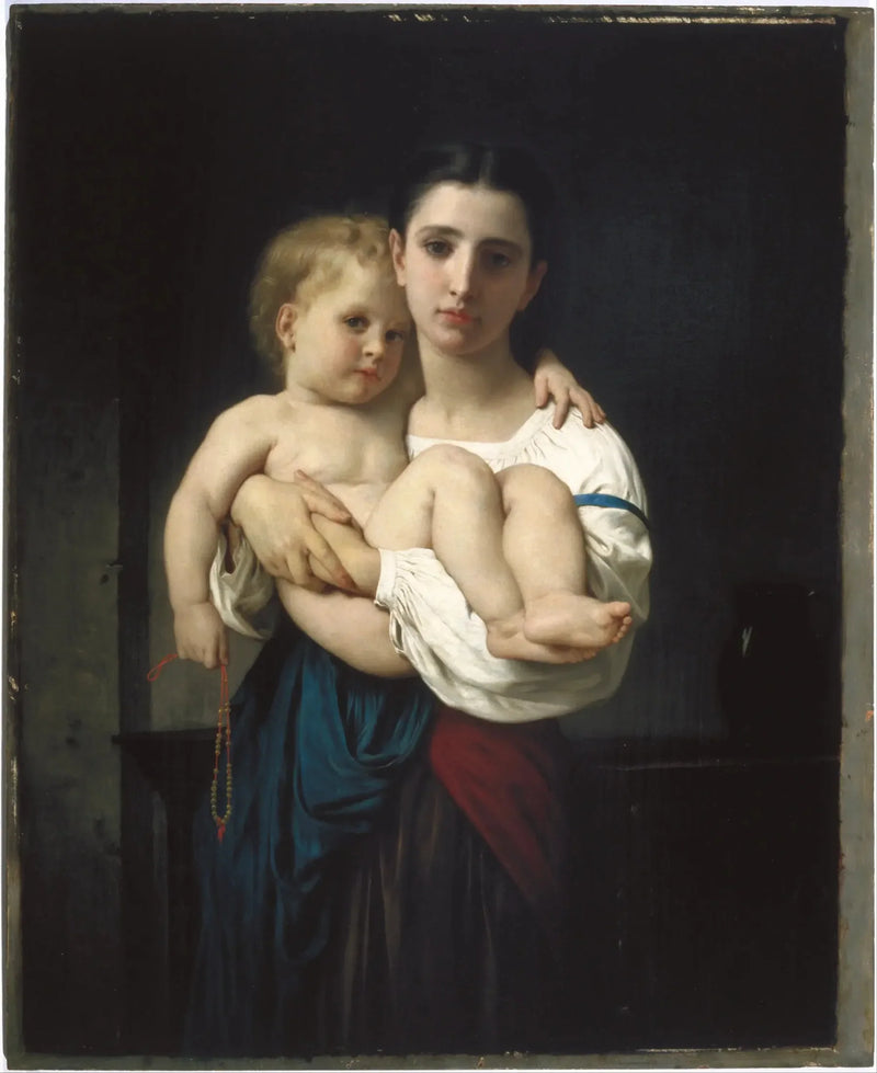 Den ældste søster, reduktion (Den ældste søster, reduktion) - Bouguereau