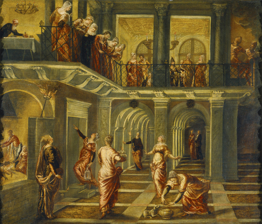 Den vise og de gale jomfruer - Jacopo Tintoretto