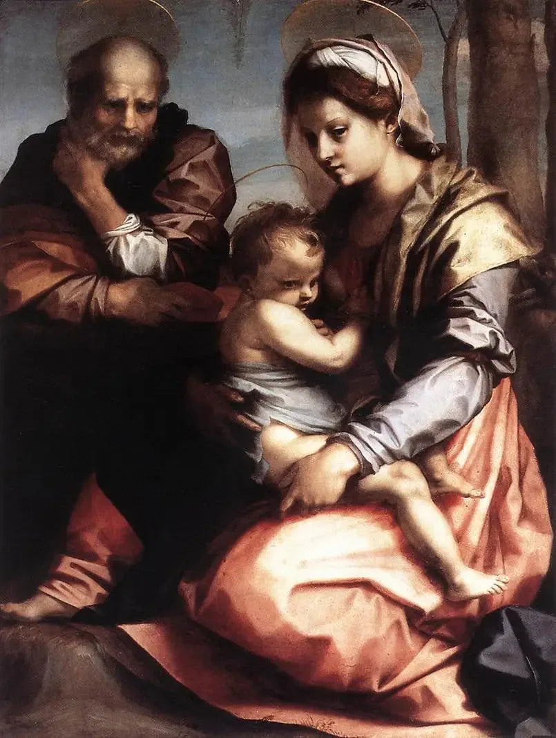 Den Hellige Familie. - Andrea del Sarto