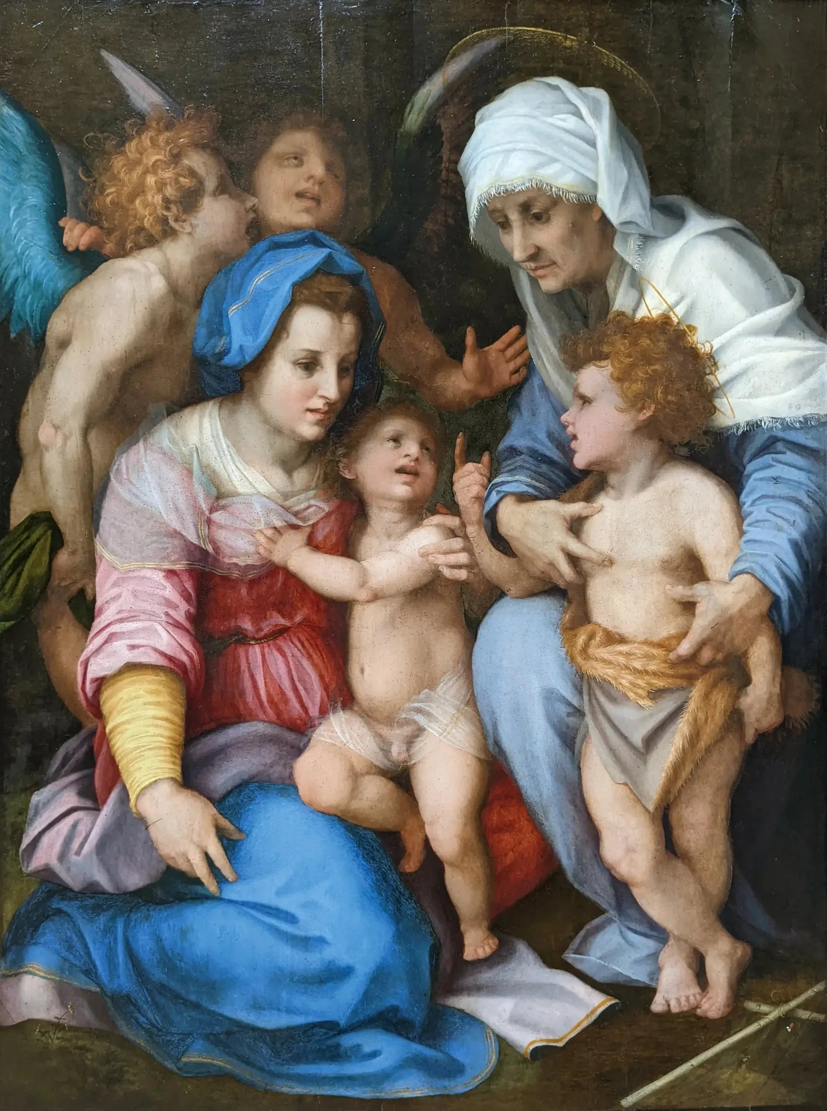 La Sainte Famille aux Anges - Andrea del Sarto image 1 reproduction artisanale de tableau