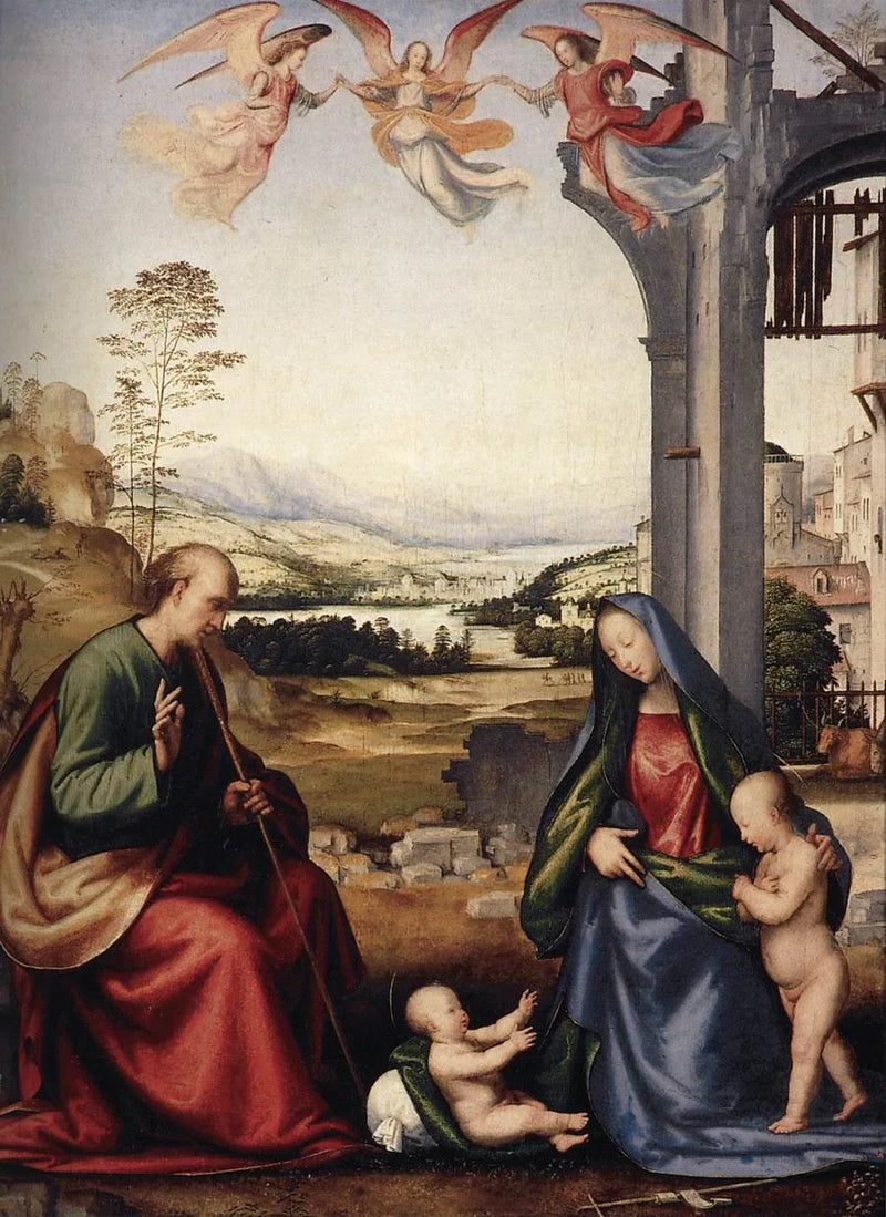Den Hellige Familie med den hellige Johannes Døberen - Fra Bartolomeo