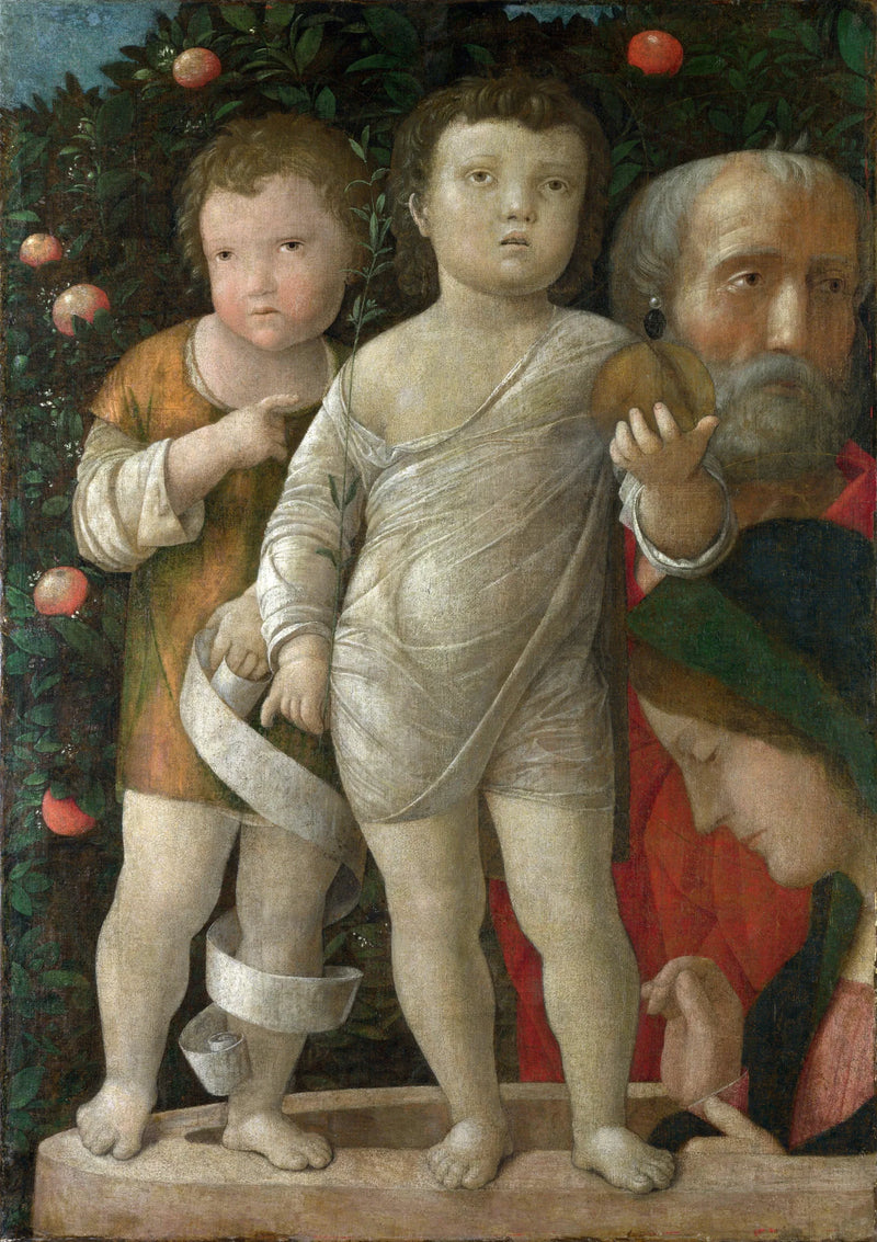 Den Hellige Familie med Sankt Johannes - Andrea Mantegna
