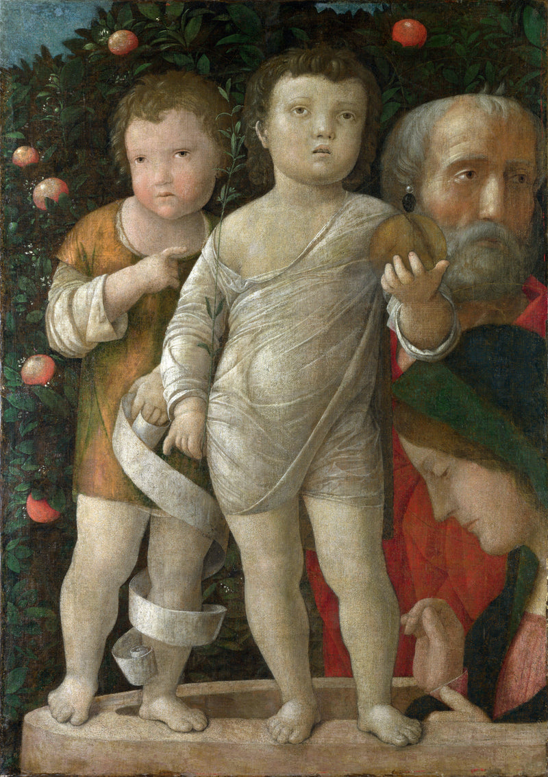 Den Hellige Familie med Sankt Johannes - Andrea Mantegna