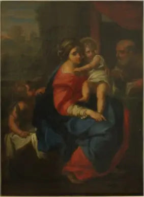 Den Hellige Familie med Sankt Johannes - Raphael Sanzio