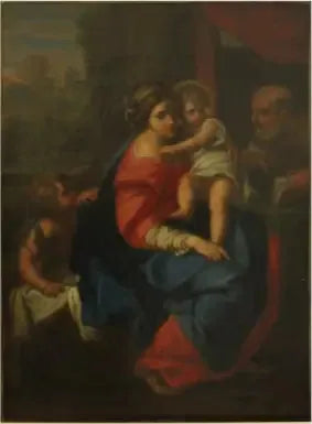 Den Hellige Familie med Sankt Johannes - Raphael Sanzio