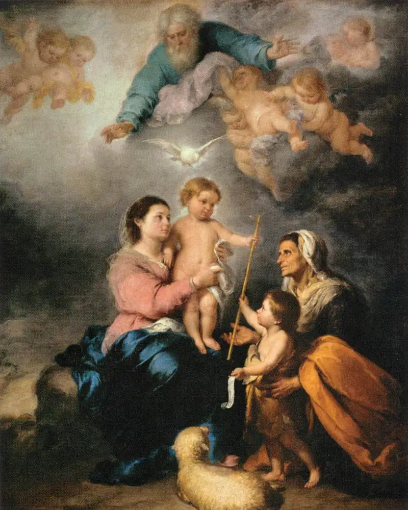 Den Hellige Familie - Bartolomé Esteban Murillo