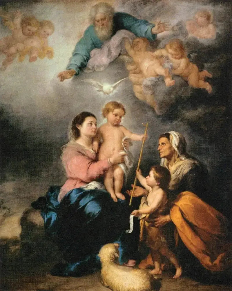 Den Hellige Familie - Bartolomé Esteban Murillo