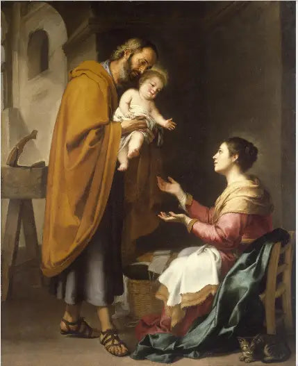 Den Hellige Familie - Bartolomé Esteban Murillo