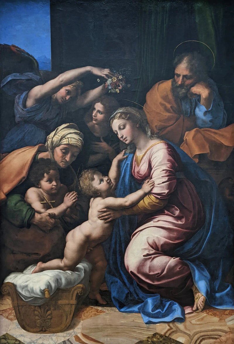 Den Hellige Familie, kaldet Den Store Hellige Familie af François Ier - Raphael Sanzio