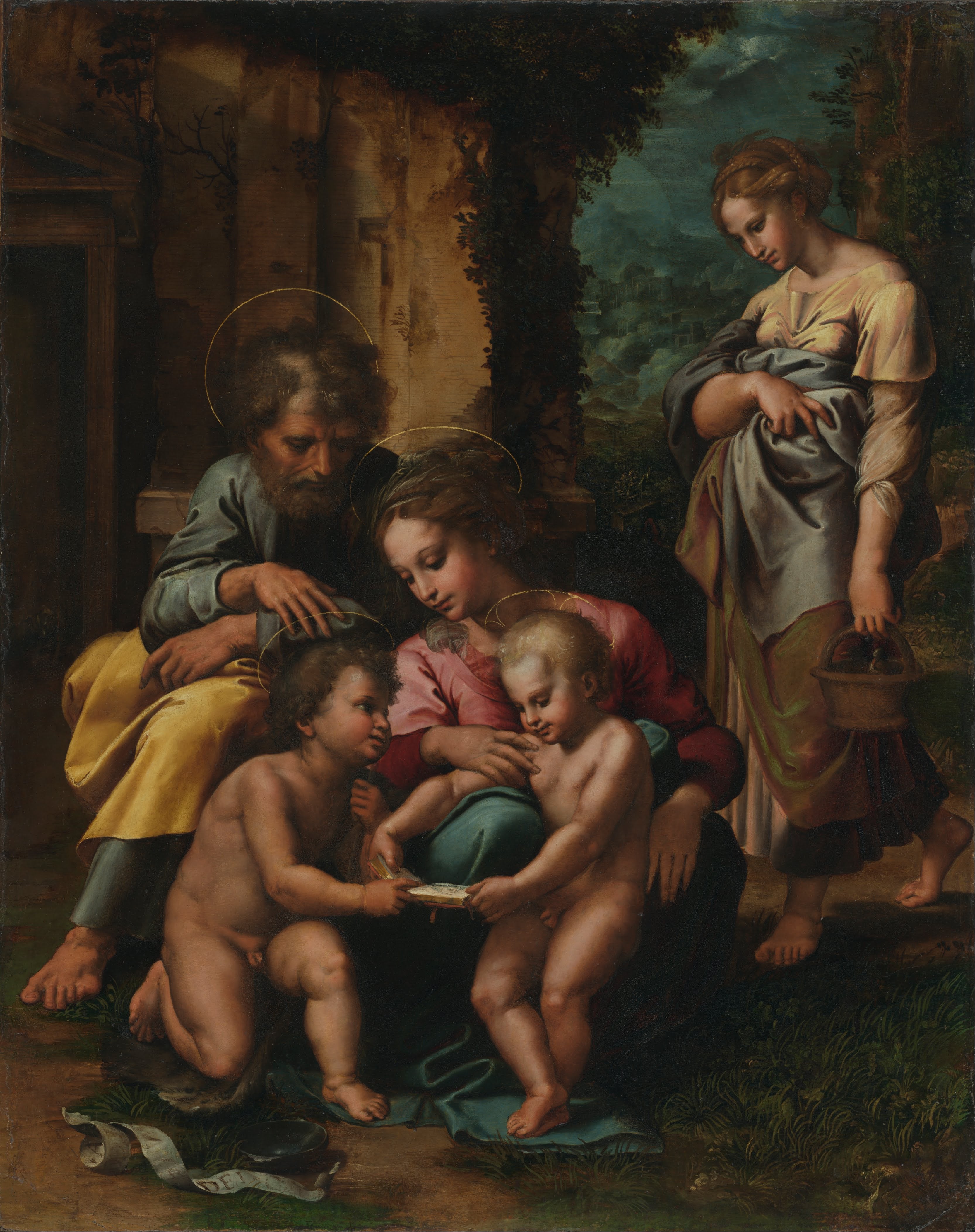La Sainte Famille - Giulio Romano image 1 reproduction réalisée par Alpha Reproduction