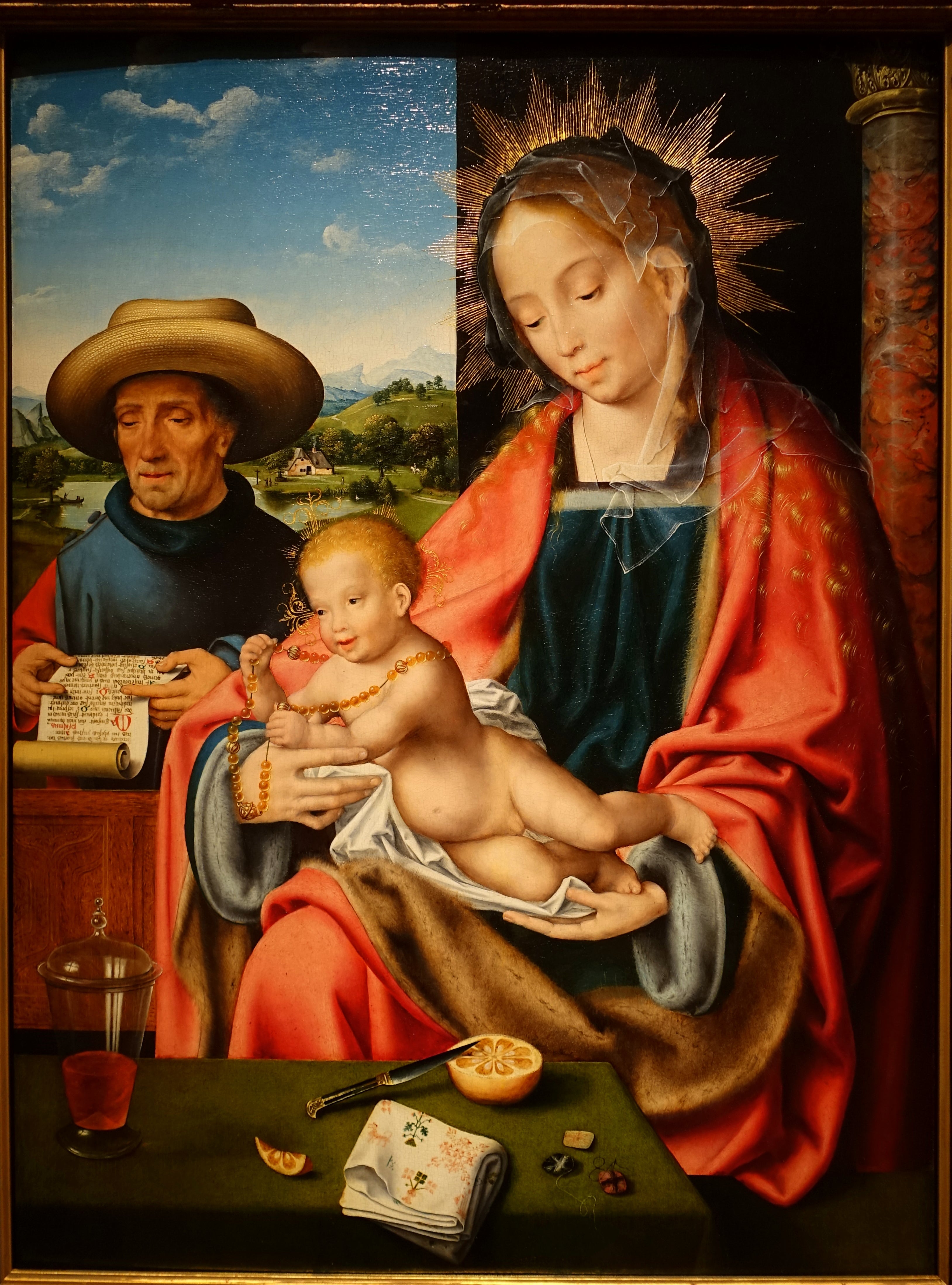 La Sainte Famille - Joos van Cleve - Alpha Reproduction