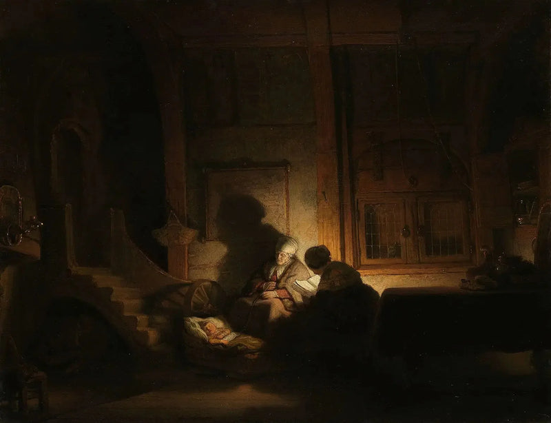 Den Hellige Familie om natten - Rembrandt