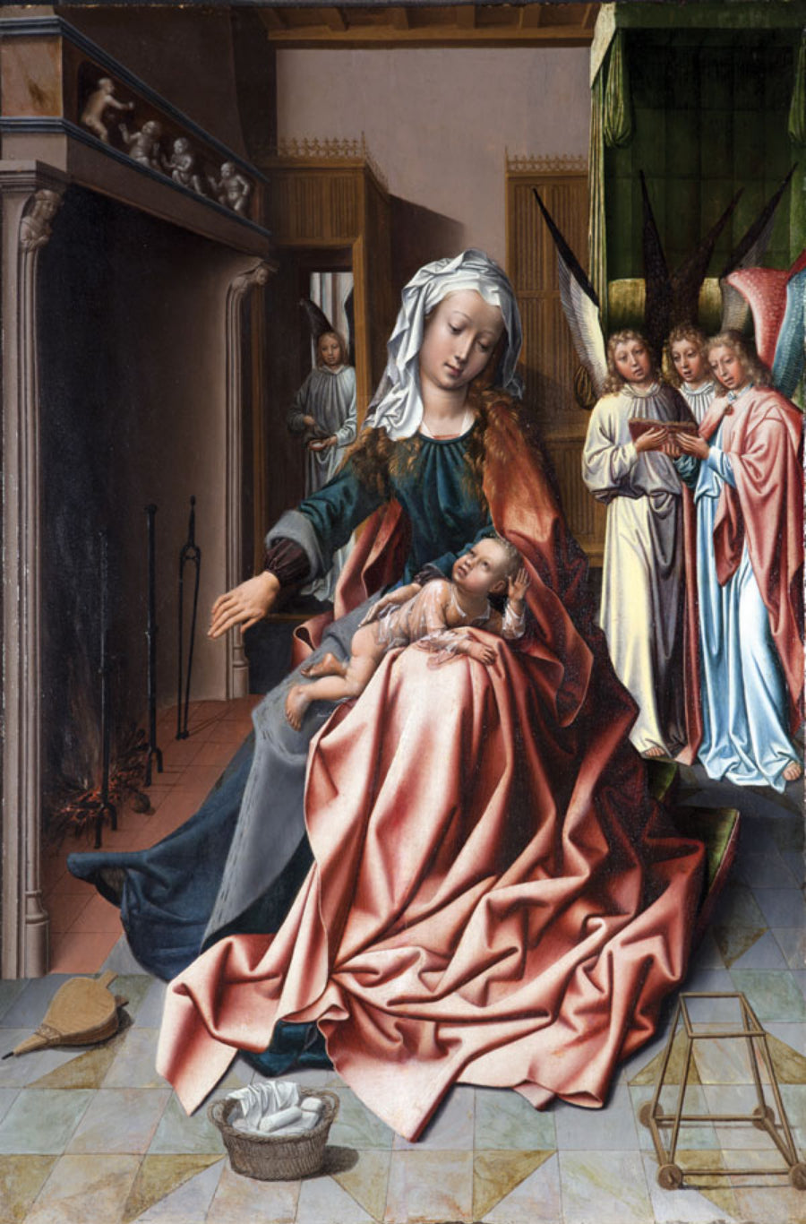 La Sainte Vierge se préparant à faire la toilette de l’Enfant Jésus - Jan Gossaert - Alpha Reproduction