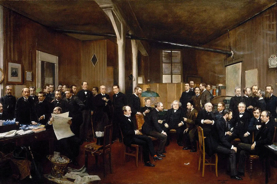 Redaktionslokalet for Journal des Débats - Jean Béraud