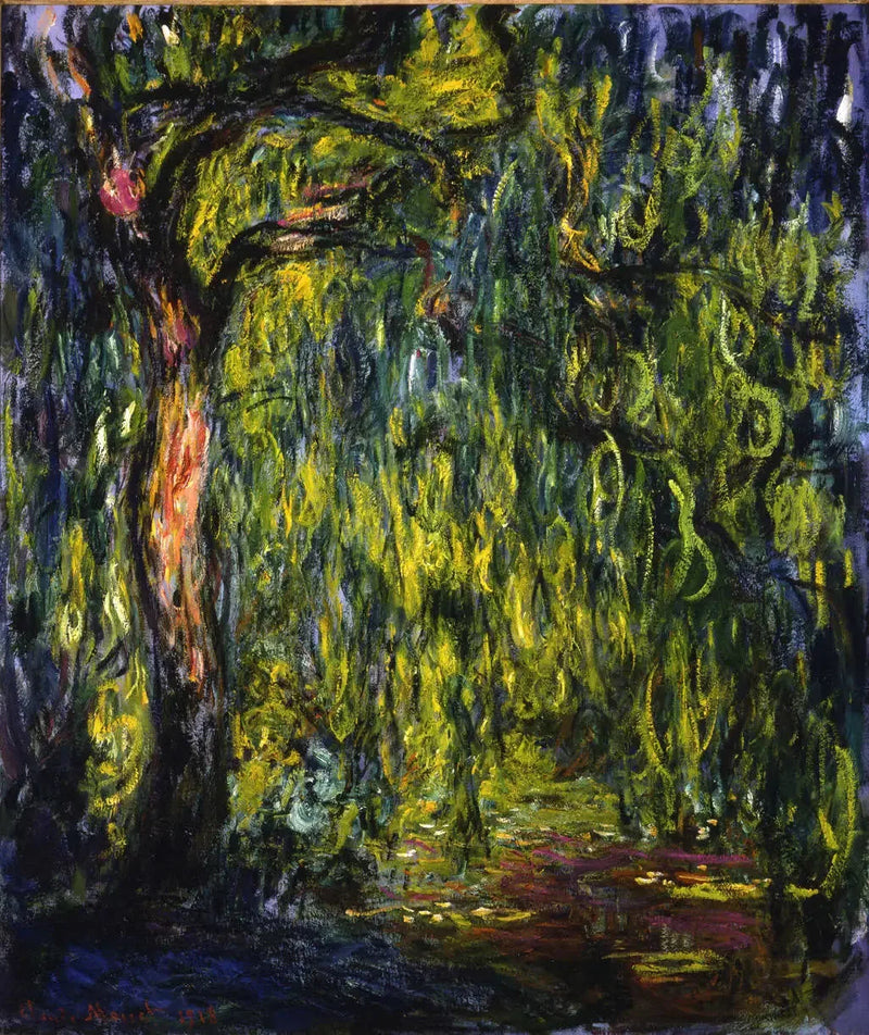 Den grædende pil - Claude Monet