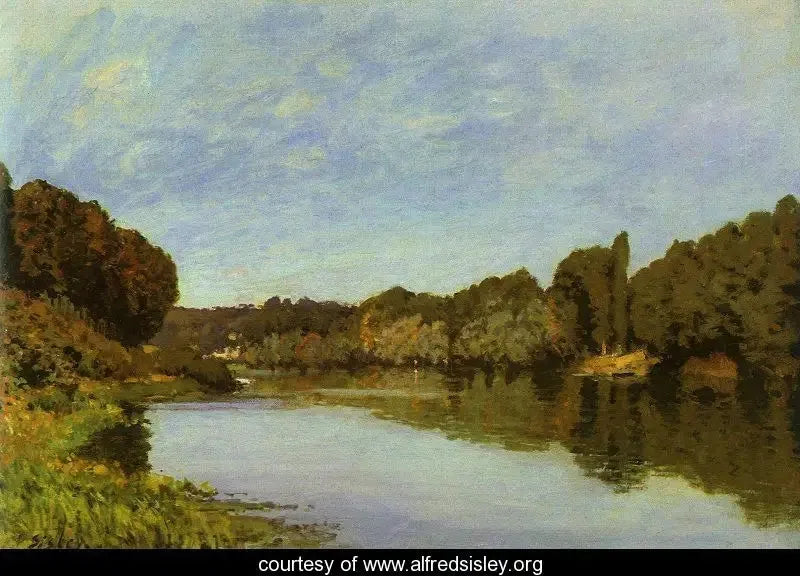Seinen ved Bougival - Alfred Sisley