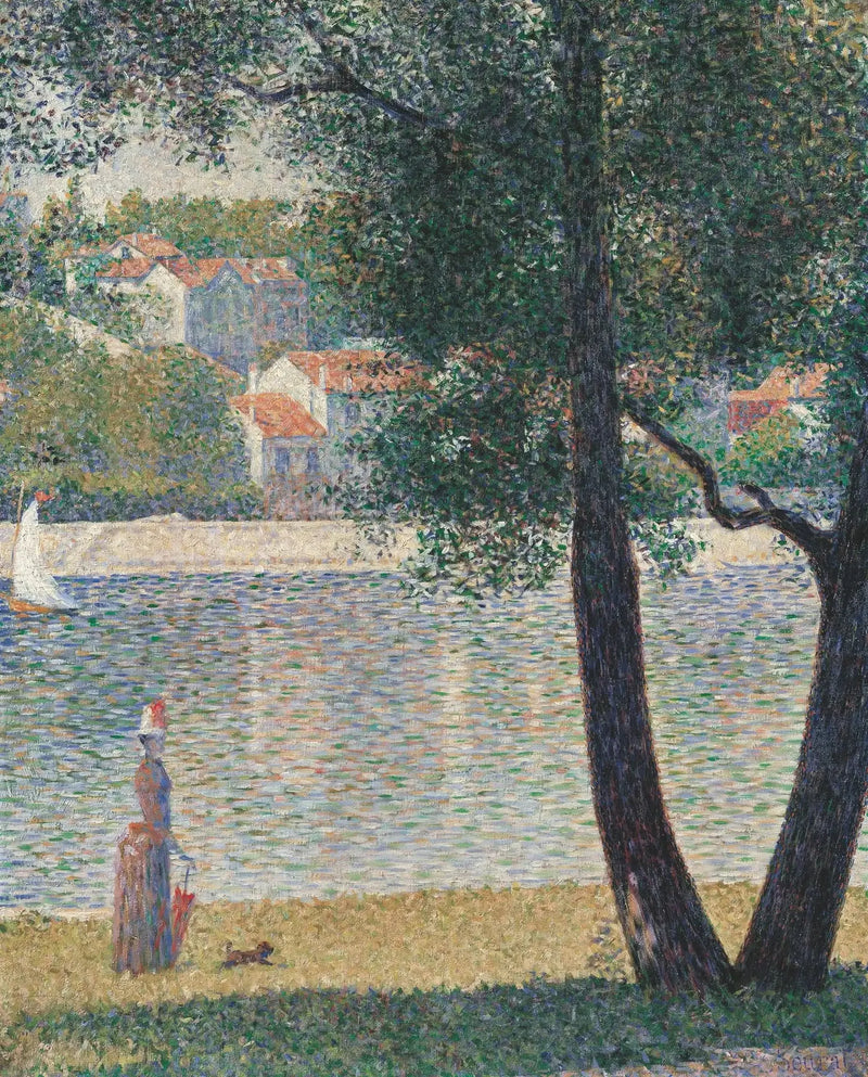 Seinen ved Courbevoie - Georges Seurat