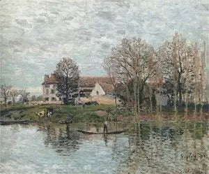 Seinen ved Port-Marly - Alfred Sisley