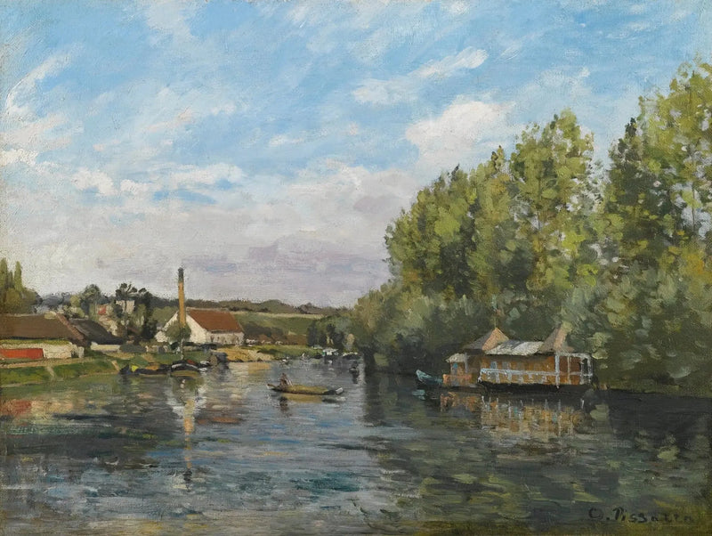 Seinen ved Port-Marly - Camille Pissarro