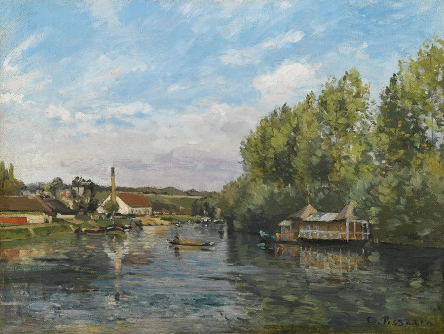 Seinen ved Port-Marly - Camille Pissarro